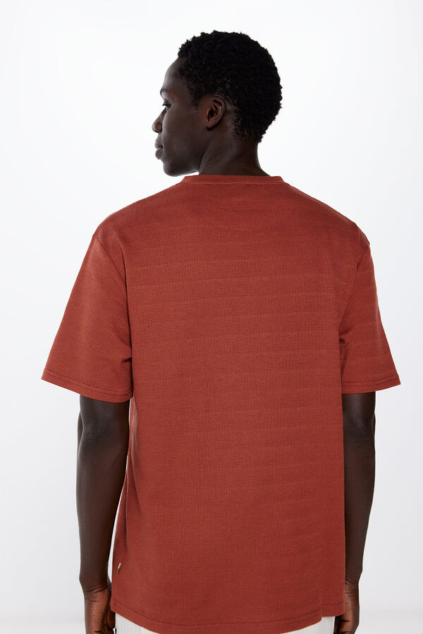 Springfield Camiseta estructura rayada nude