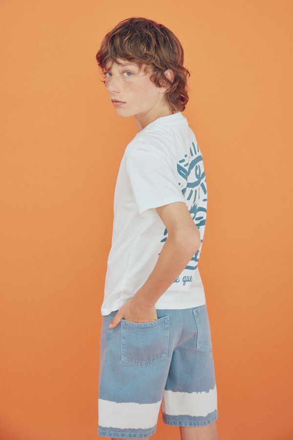 Springfield Kids Bermudas tie-dye para meninos azul