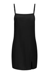 Only Vestido curto de linho preto