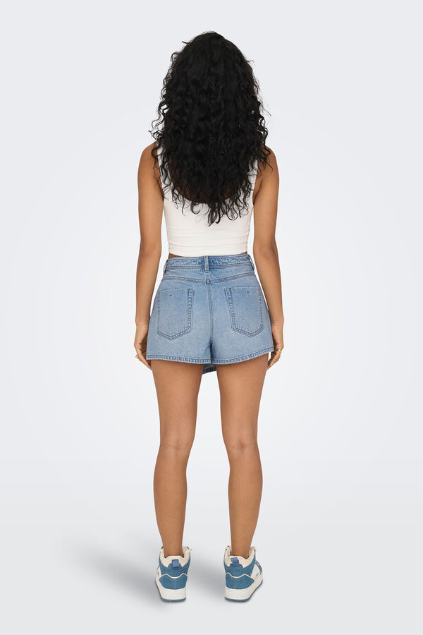 Only Falda pantal&oacute;n denim azul