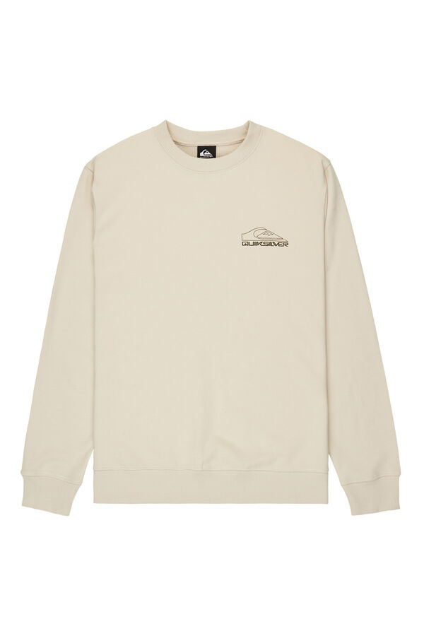 Quiksilver Basic Graphic - Sudadera para hombre beige
