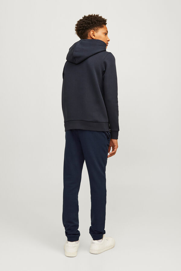 Jack & Jones Junior jogger de algod&oacute;n slim fit azul