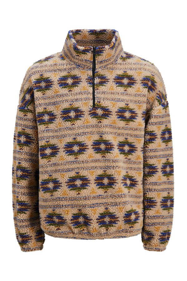 Jack & Jones Sudadera teddy gris