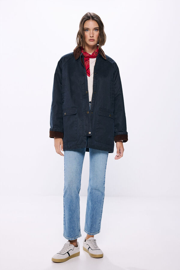 Springfield Parka encerada azul