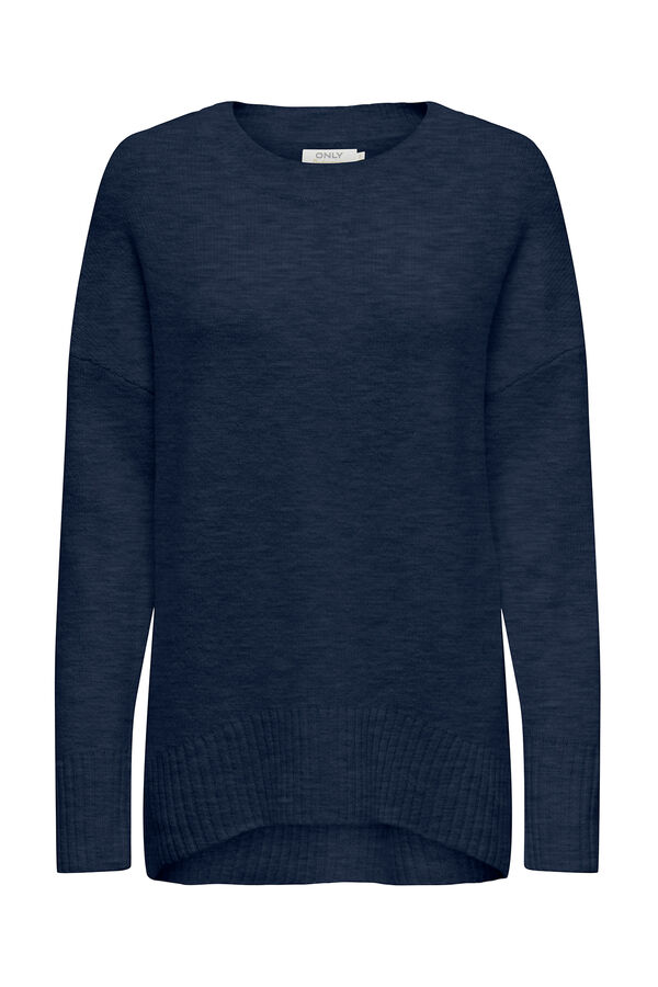 Only Camisola de malha azul