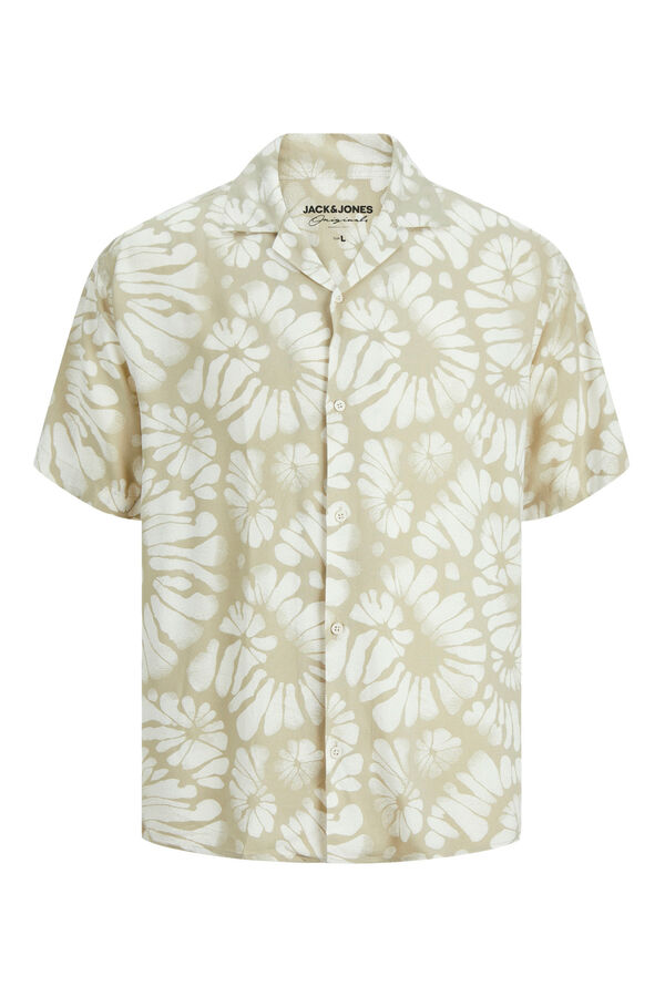Jack & Jones Camisa relaxed fit beige