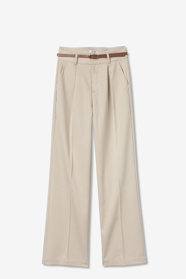 Tiffosi Cal&ccedil;a Sob Medida com Cinto cru