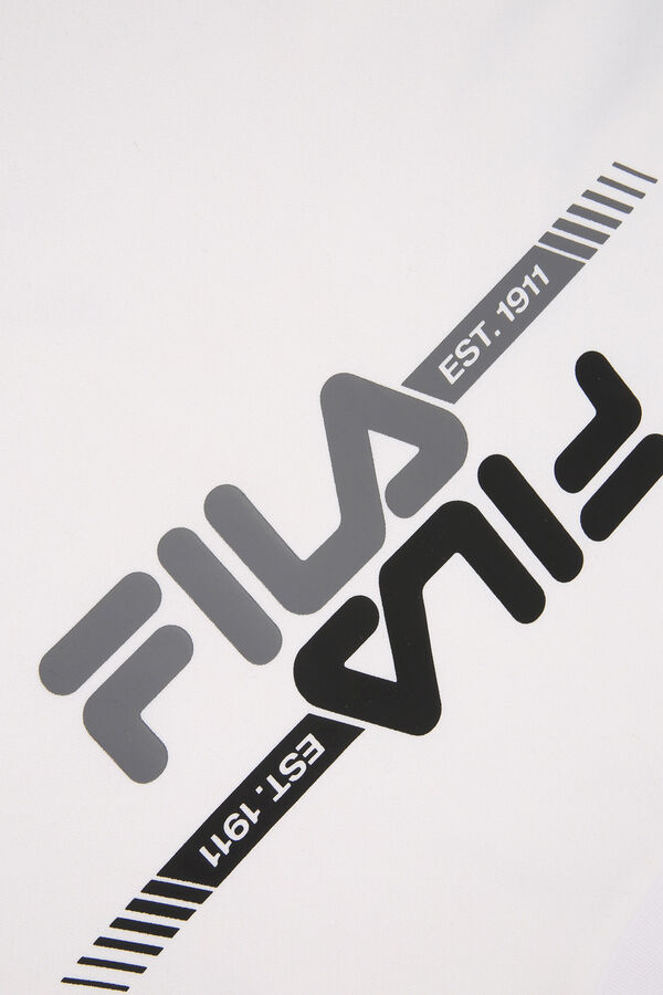 Fila Sudadera de manga larga y cuello redondo blanco