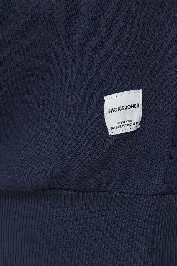 Jack & Jones PLUS Sudadera cuello redondo b&aacute;sica PLUS azul