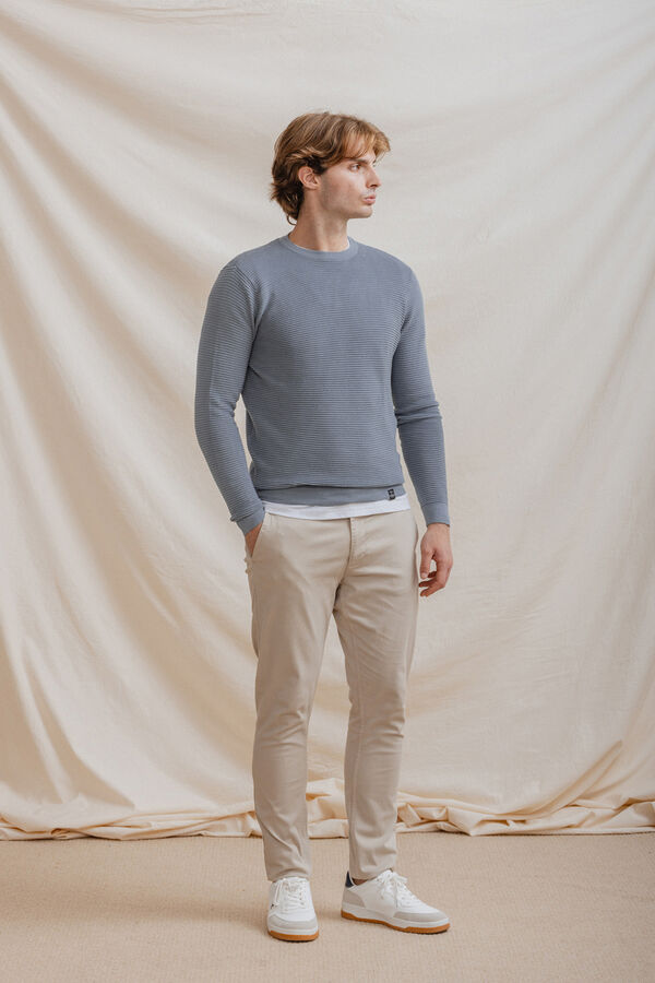 Celopman Jersey B&aacute;sico Ottoman azul