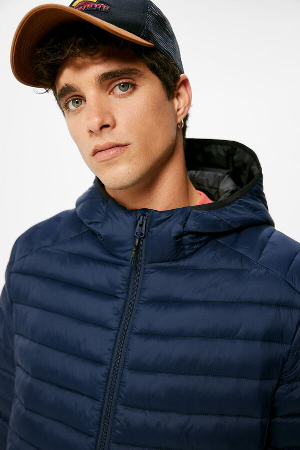 Springfield Casaco acolchoado capuz azul