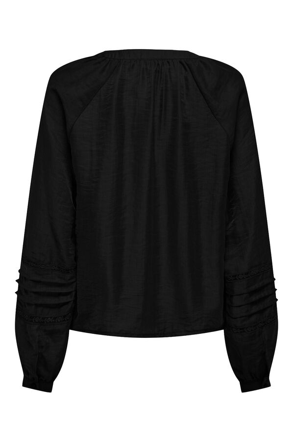 JDY Blusa de manga comprida preto