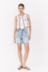 La Vecina Rubia Chaleco "CATALINA" bordados - La Vecina Rubia estampado