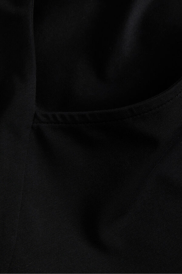 Jack & Jones Top ajustado lazo negro