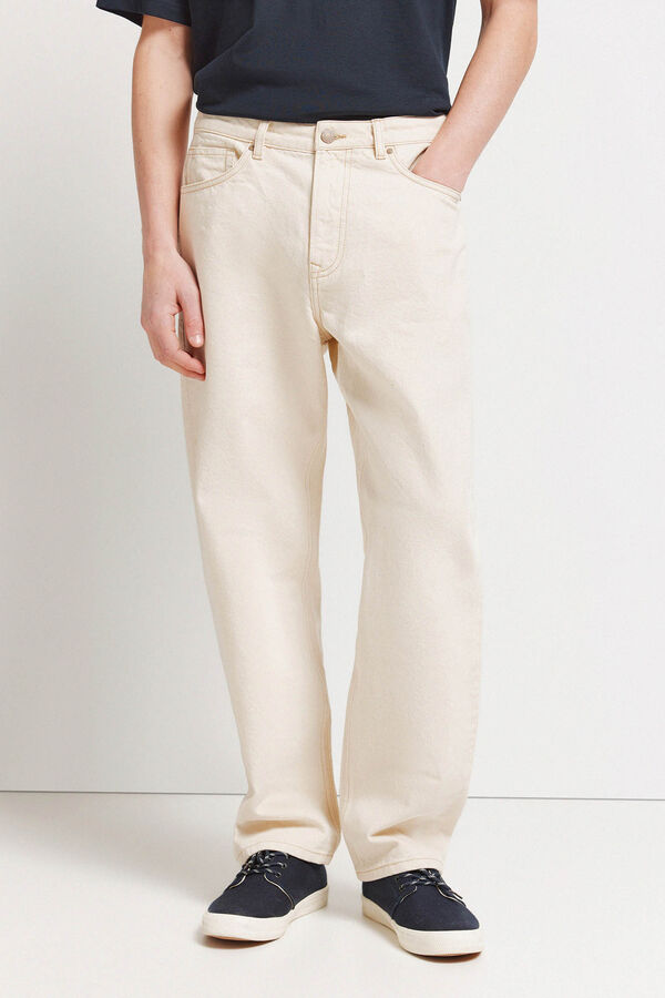 Springfield Jeans straight fit cru branco