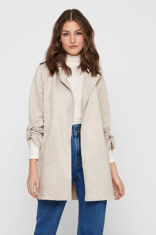Only Chaqueta de ante beige