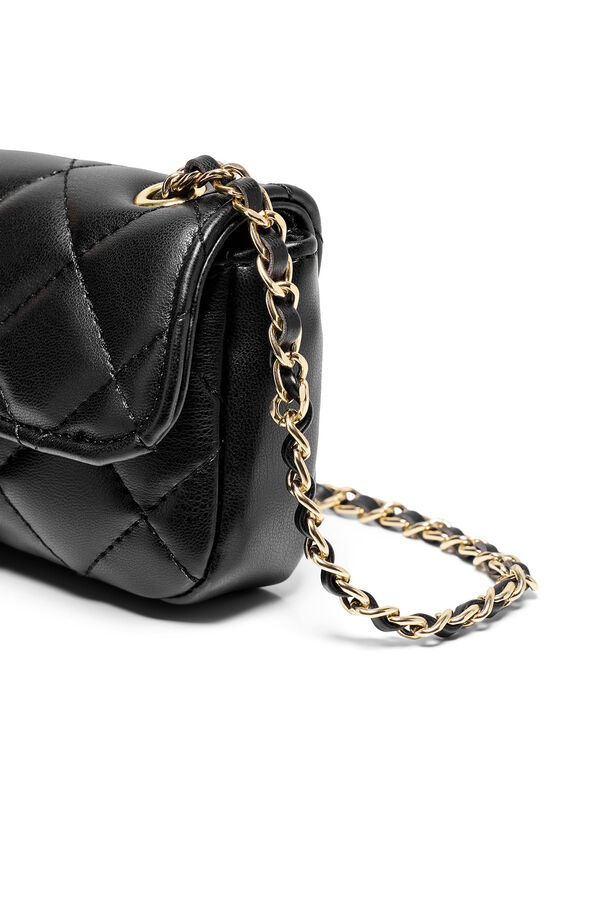Only Bolso cadena acolchado negro