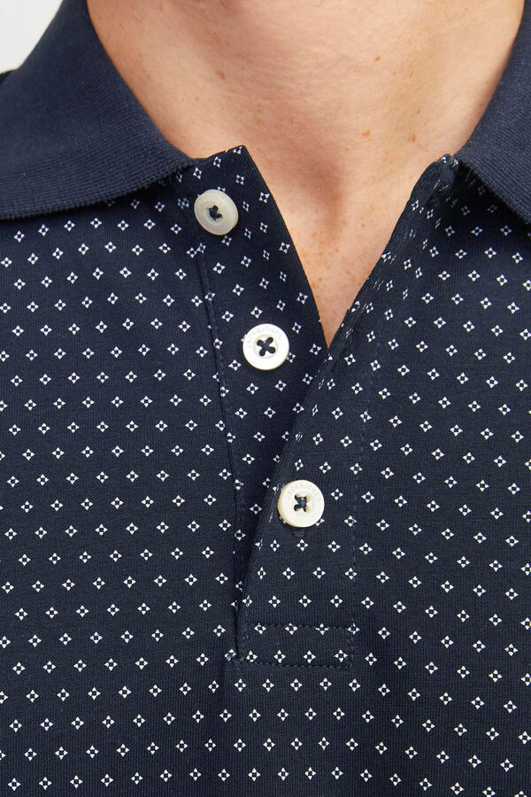 Jack & Jones Polo standard fit estampado azul
