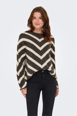 Only Jersey con estampado geom&eacute;trico marr&oacute;n