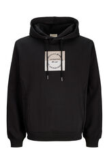 Jack & Jones Sweatshirt com capuz estampado preto