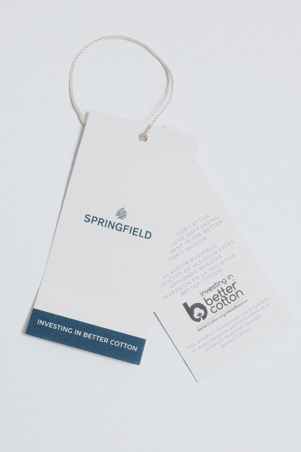 Springfield Polo piqu&eacute; bloques color regular fit azul