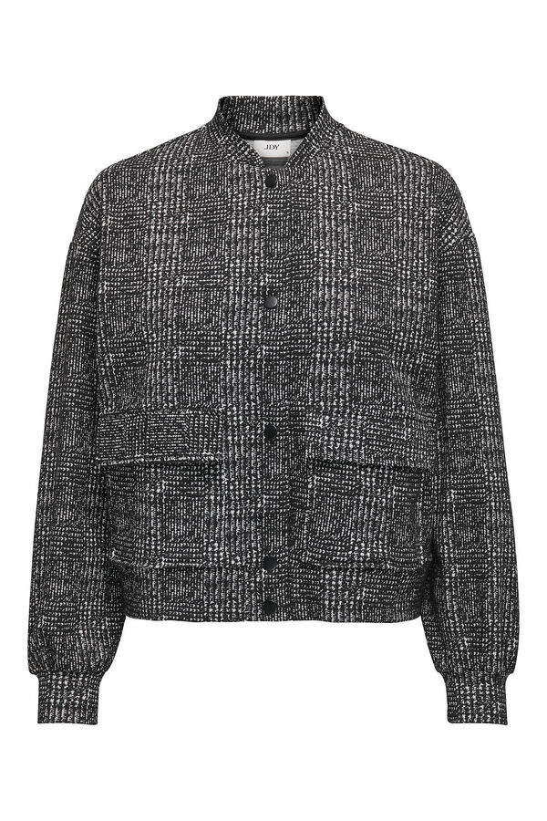 JDY Jaqueta bomber estampada preto