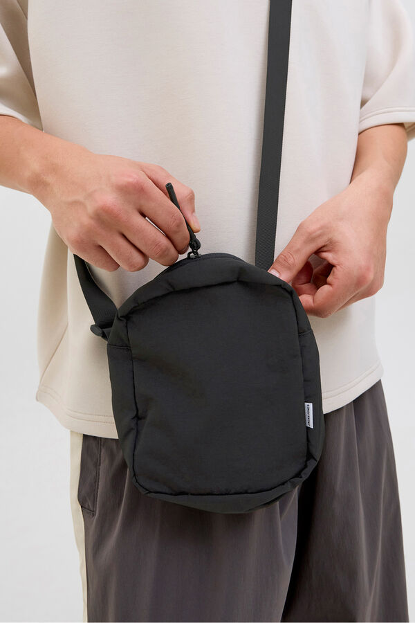 Jack & Jones Bolsa de ombro masculina preto