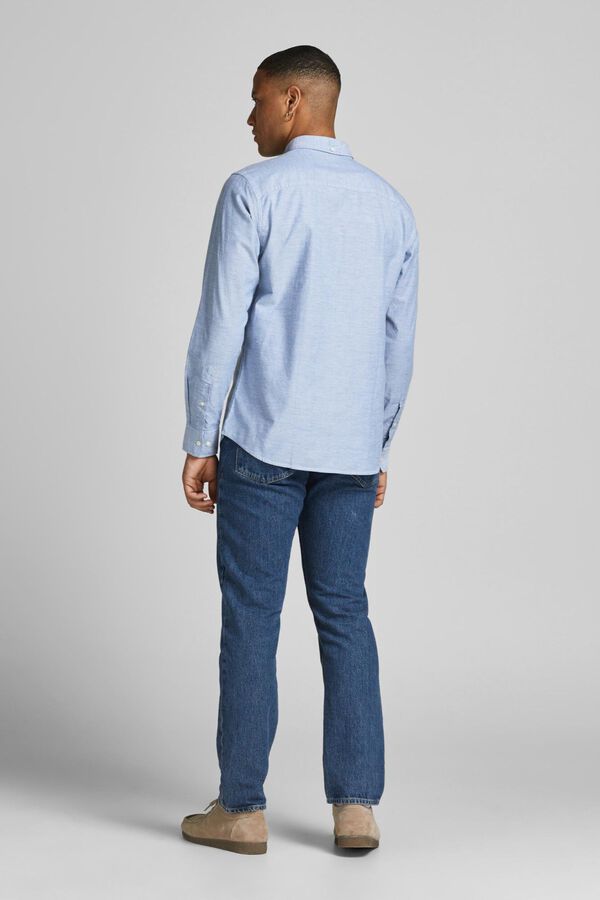Jack & Jones Camisa oxford slim fit azul