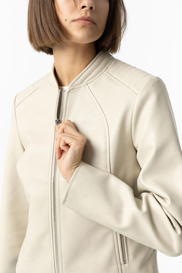 Tiffosi Chaqueta efecto piel tostado