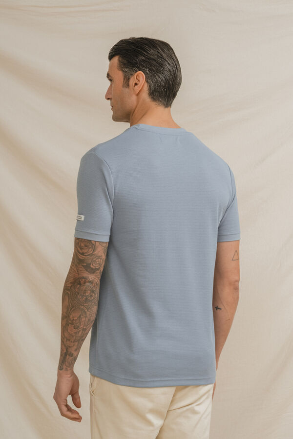 Celopman Camiseta cuadrill&eacute; azul