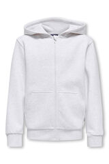 Only & Sons Junior Sweatshirt com fecho-&eacute;clair cinzento