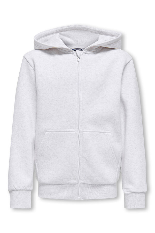 Only & Sons Junior Sweatshirt com fecho-&eacute;clair cinzento