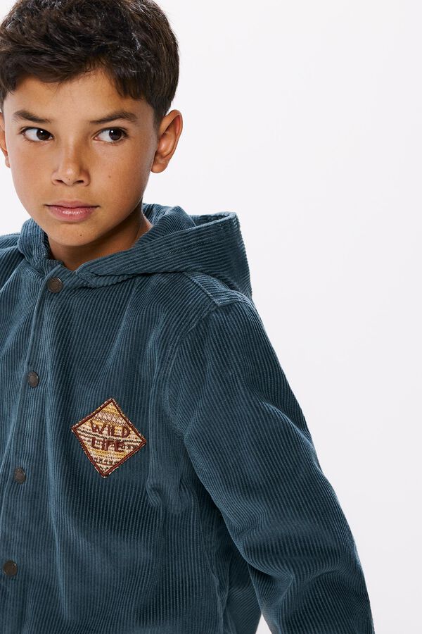 Springfield Kids Sobrecamisa pana ni&ntilde;o azul