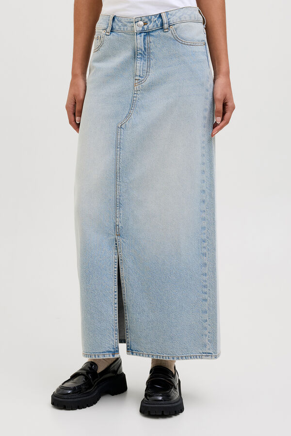 Jack & Jones Falda vaquera larga azul