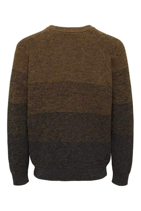 Only & Sons Jersey cuello redondo marr&oacute;n