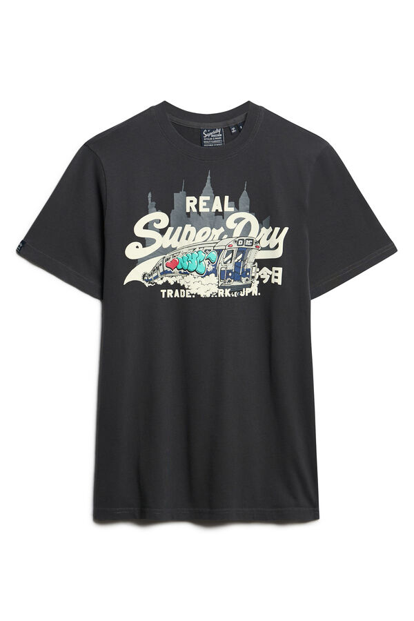 Superdry  Camisola de manga curta  azul