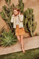 Springfield Kids Jaqueta bordada de menina branco