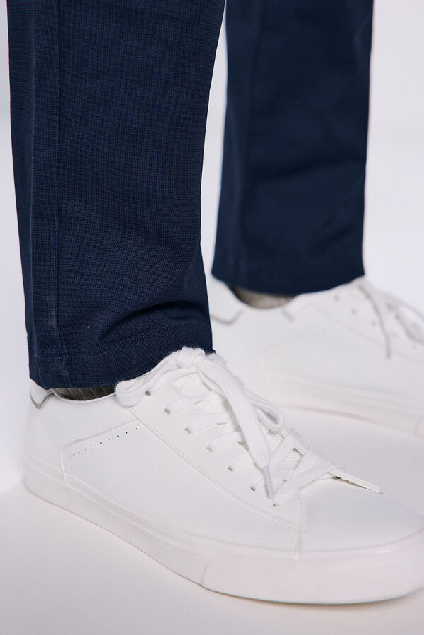 Springfield Cal&ccedil;as chino estampado slim fit azul