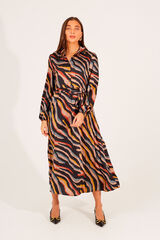 Brave Soul Vestido camisero largo estampado