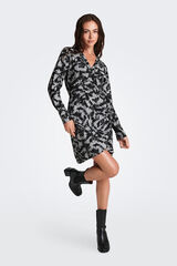 JDY Vesitdo ajustado de manga larga gris