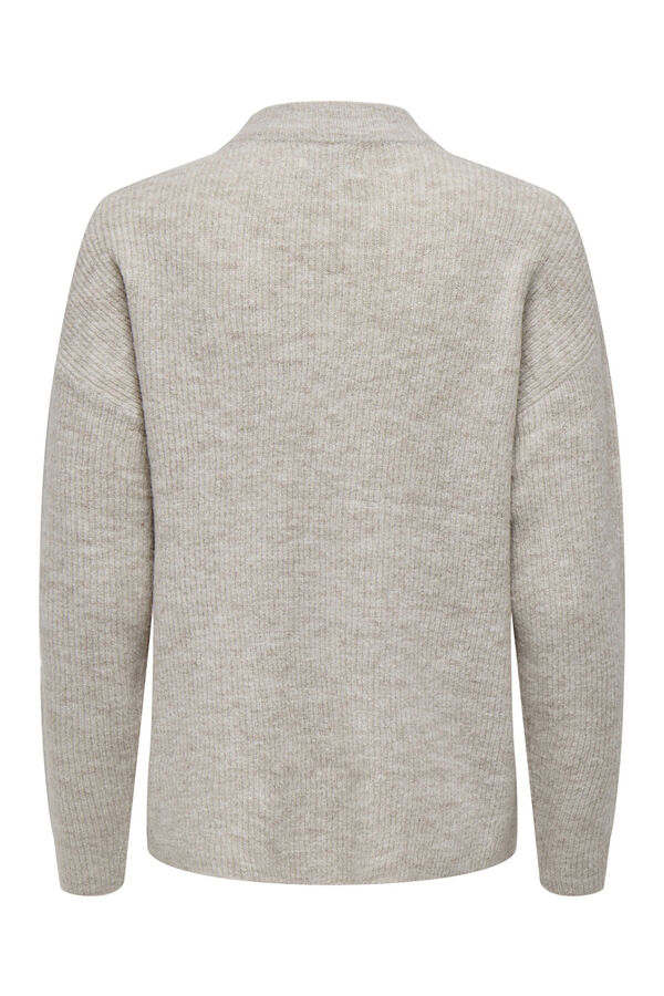 Only Jersey de punto liso gris