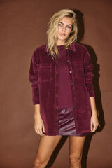 Noisy May Sobrecamisa de pana morado/lila