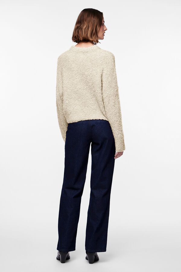 Pieces Jersey b&aacute;sico beige