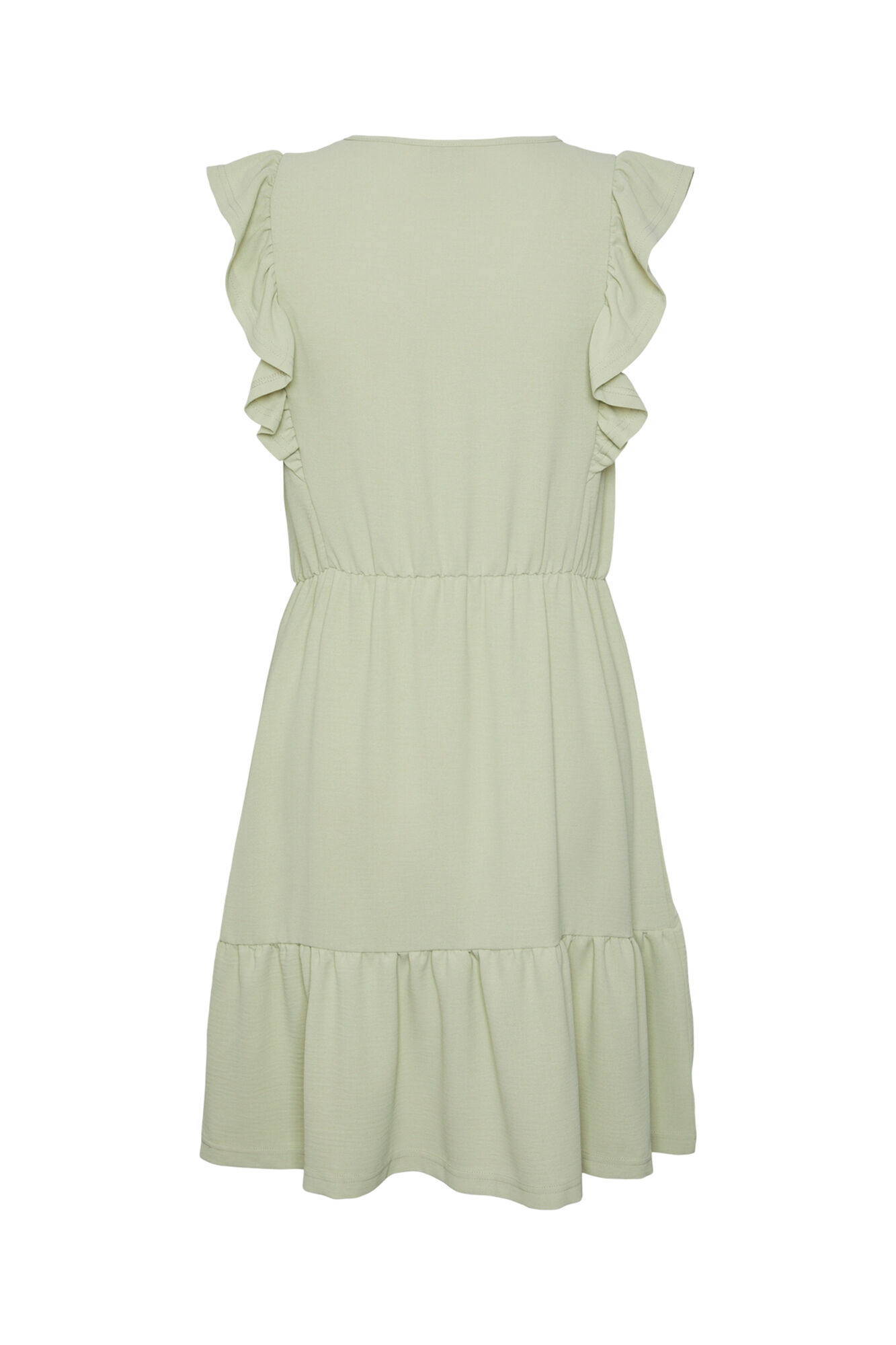 Pieces Vestido corto sin mangas detalle volante