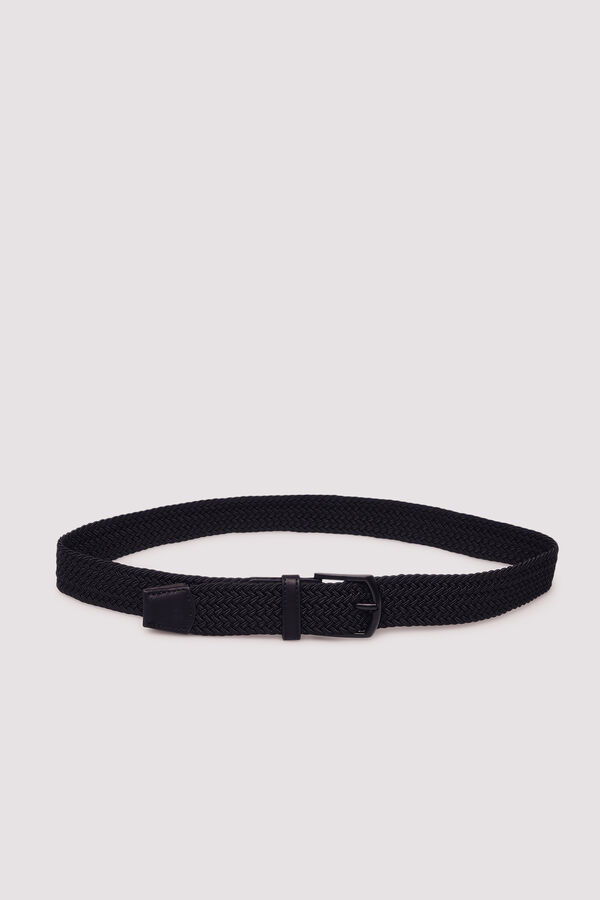Springfield Cinturón trenzado negro