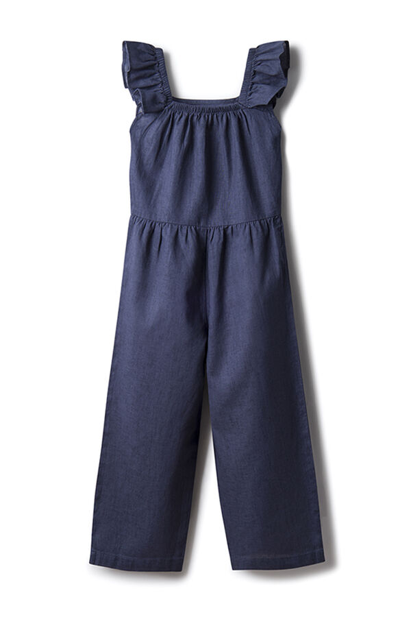 Springfield Kids Macac&atilde;o linho menina azul