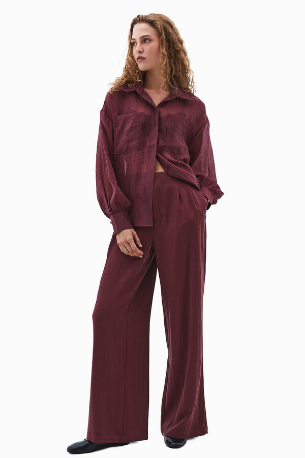 Oxxo Camisa de mangas bufantes estampado