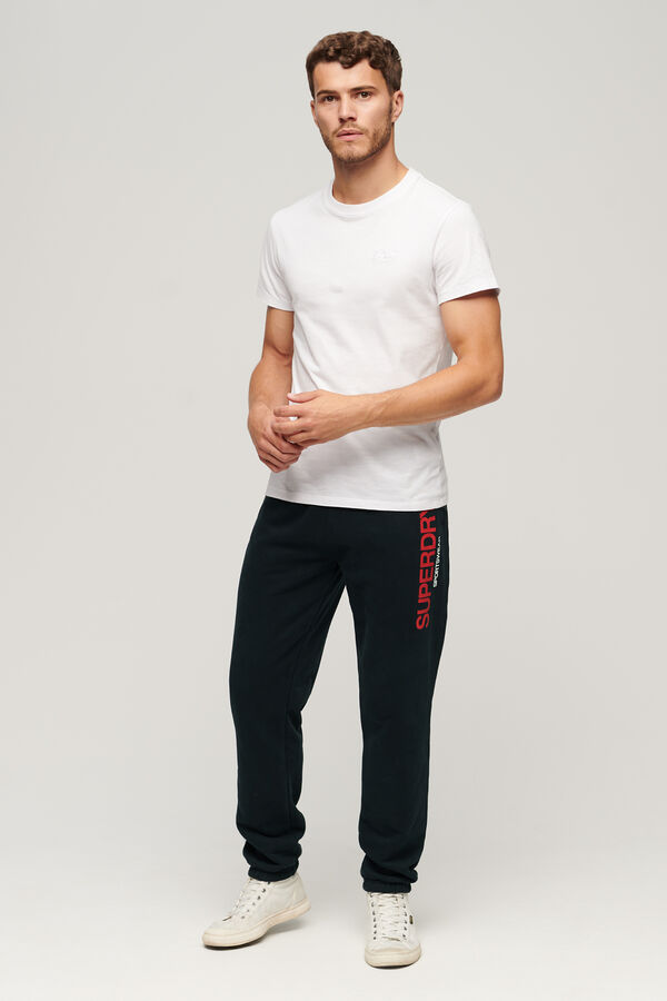 Superdry Joggers de corte afunilado com log&oacute;tipo Sportswear azul