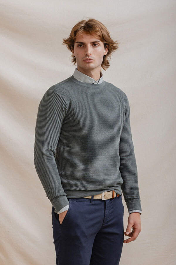 Celopman Jersey B&aacute;sico Ottoman verde