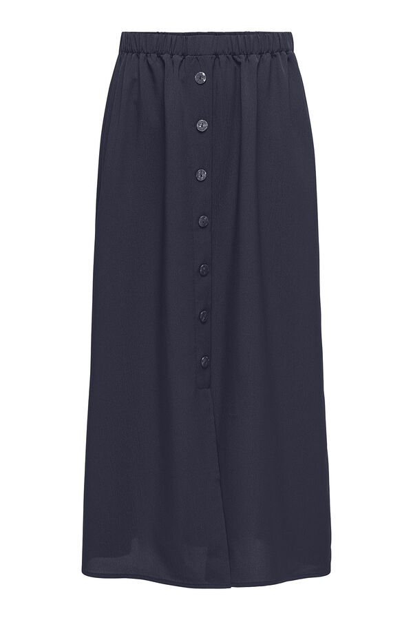 Only Falda midi azul